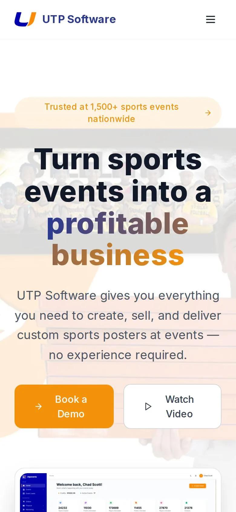 UTP Software — mobile view